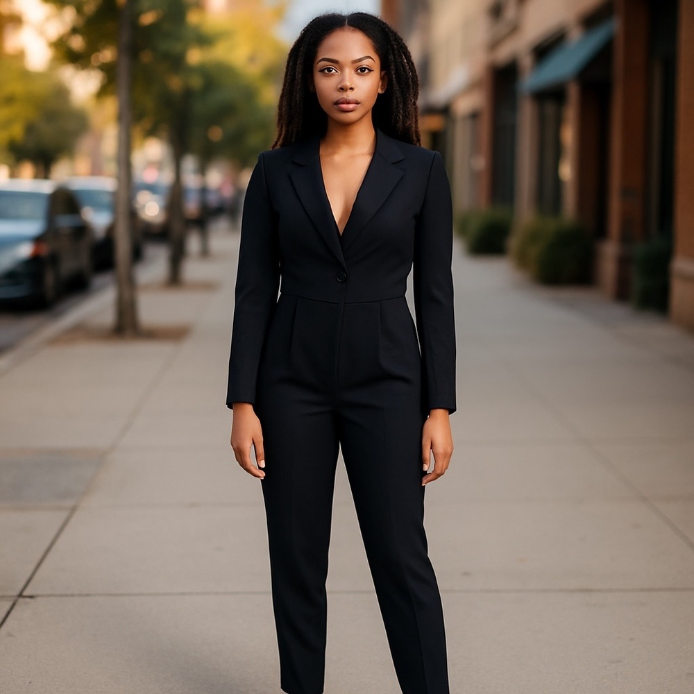 NWT Generation Love Black Tailored Jumpsuit